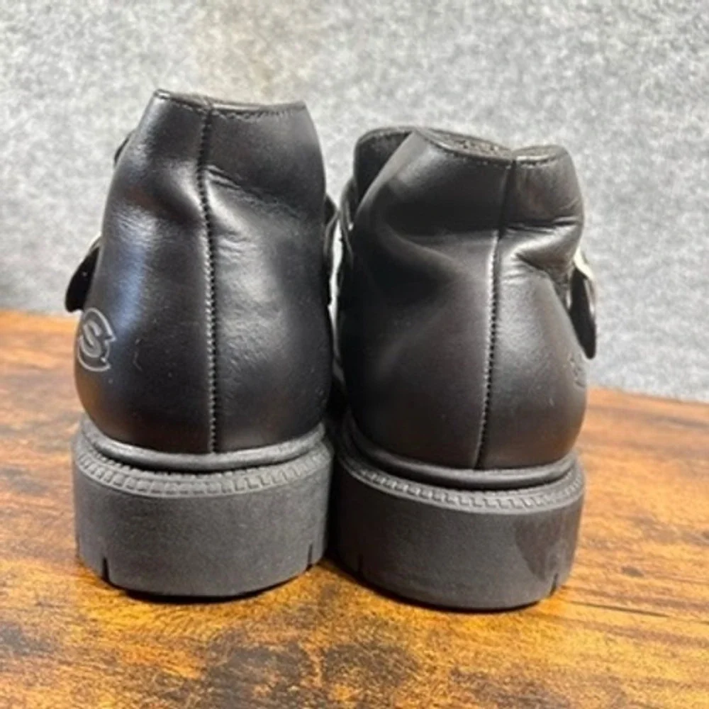 VTG Skechers Chunky Platform Oxford Monk Strap Buckle Y2K Boots Grunge Biker‎ 12